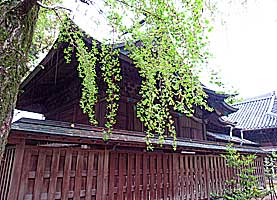 柳川日吉神社本殿右背面