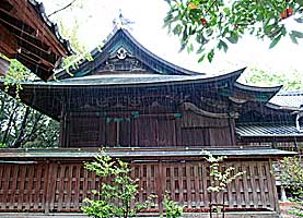 柳川日吉神社本殿右側面