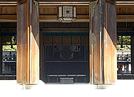 伊奈波神社拝殿内部