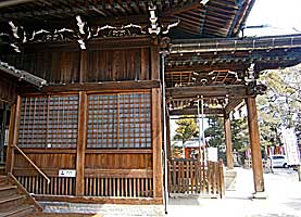大垣八幡神社拝殿右側面