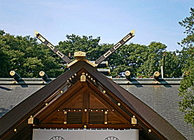 北海道神宮拝殿千木・鰹木
