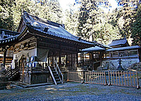 安志加茂神社社殿全景左より