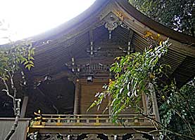 有間神社本殿左側面