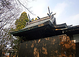 三対山石屋神社本殿右側面
