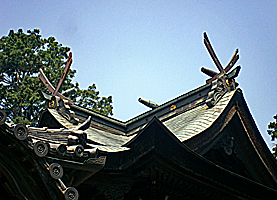 福崎熊野神社本殿千木・鰹木