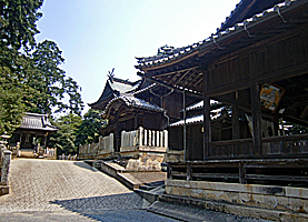 福崎熊野神社社殿全景右より