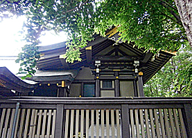 船詰神社本殿左側面