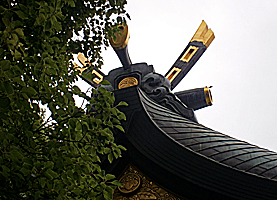 船詰神社本殿千木