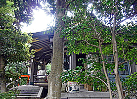 船詰神社拝殿左側面