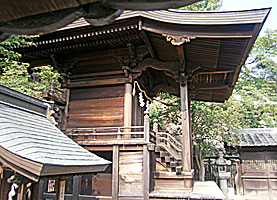 平野祇園神社本殿右側面