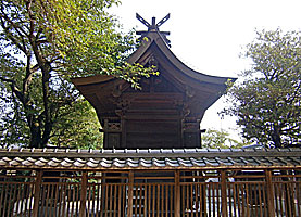 平野祇園神社本殿背面