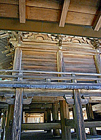 破磐神社本殿左側面