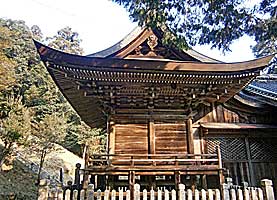 林田八幡神社本殿右側面