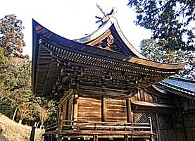林田八幡神社本殿右背面