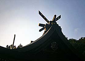 林田八幡神社本殿千木