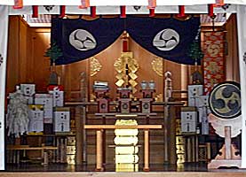 櫨谷諏訪神社拝殿内部