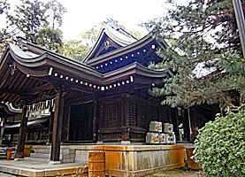 姫路神社拝殿近景左より