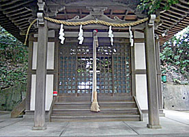 板宿八幡神社本殿拝所