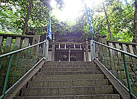 板宿八幡神社本殿遠景