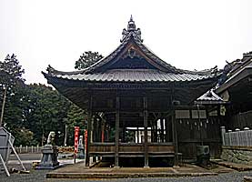 鏡山八王子神社拝殿左側面