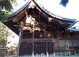 垣田神社本殿右側面