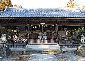 垣田神社拝殿近景正面