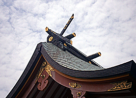 揖西神戸神社本殿千木