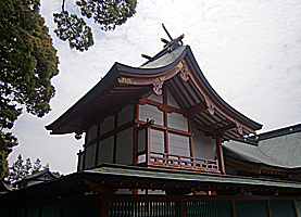 揖西神戸神社本殿右背面