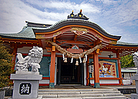 揖西神戸神社拝殿向拝右より