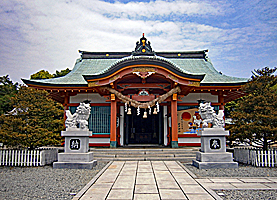 揖西神戸神社拝殿正面