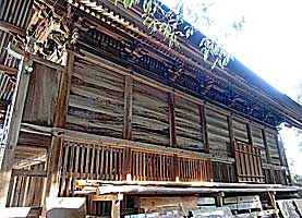 播州加西日吉神社本殿左背面