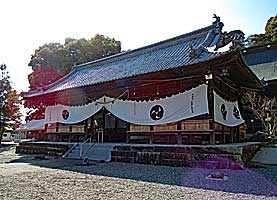 播州加西日吉神社割拝殿近景左より