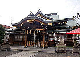 長田駒林神社拝殿左より