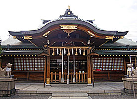 長田駒林神社拝殿正面