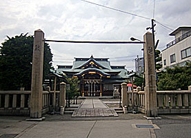 長田駒林神社社頭