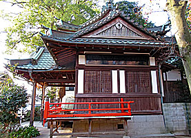甲子園八幡神社拝殿左側面