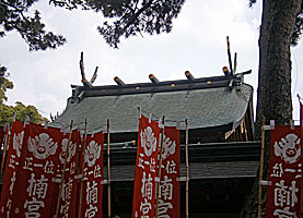長田神社本殿背面