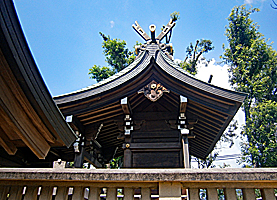 満池谷名次神社本殿左側面