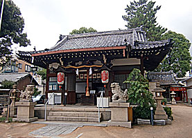 高羽丹生神社拝殿左より