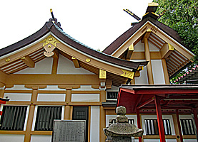 深江大日霊女神社（深江大日神社） 社殿全景左側面