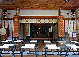 尼崎大島神社拝殿内部