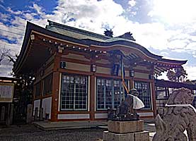 尼崎大島神社拝殿近景右より