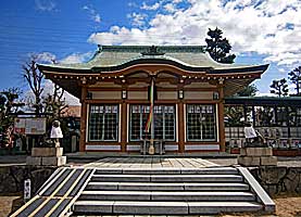 尼崎大島神社拝殿遠景