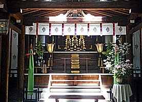 生田三宮神社拝殿内部