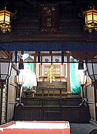 姫路白川神社拝殿内部