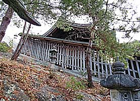 高岳神社本殿右側面