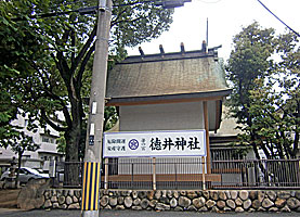 徳井神社本殿背面