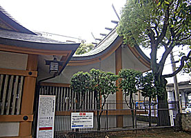 徳井神社本殿左側面