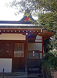 筒井八幡神社本殿左側面