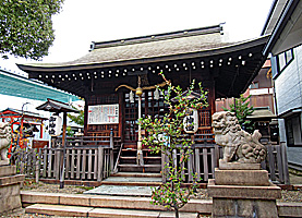 南宮宇佐八幡神社（脇浜神社）拝殿左より